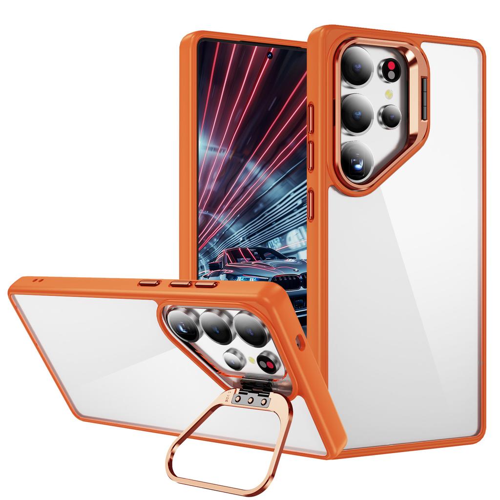 Transparent Phone Case for Samsung S25u Phone Protection Case, Bare Texture Invisible Bracket Phone Case