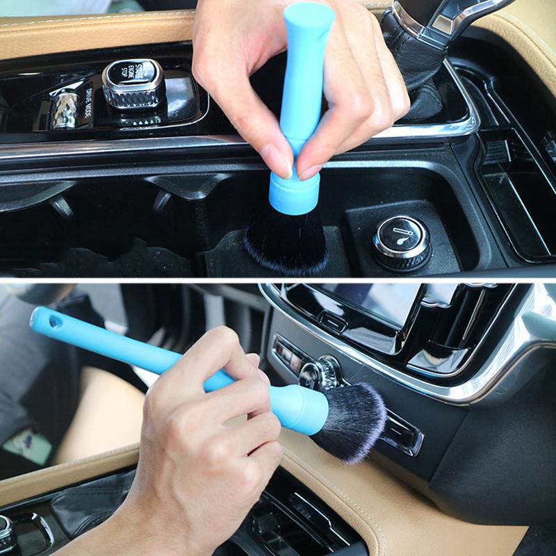2PCS Car Detailing Brush Auto Wash Accessories Car Cleaning Tools Car Detailing Kit Vehicle Interior Air Conditioner Supplies