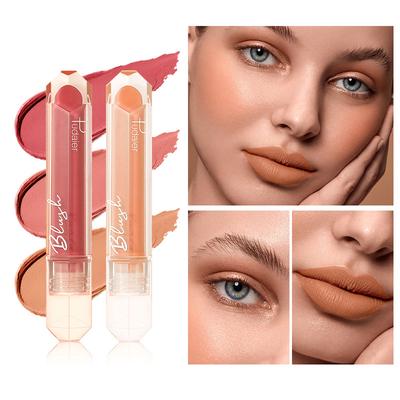 Pudaier Soft Mist Matte Liquid Blush Natürliches Reparatur-Rouge-Puder Monochromes Nude-Make-up Rouge-Stick