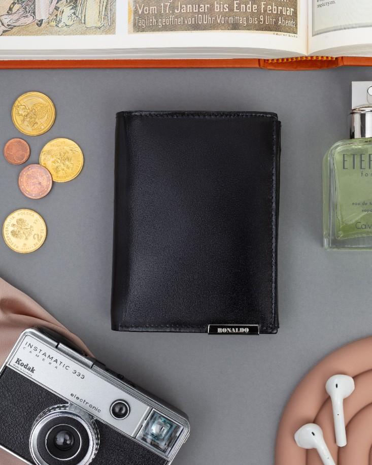 Men's Leather Wallet RM-06-BCF-BP-9557 Black