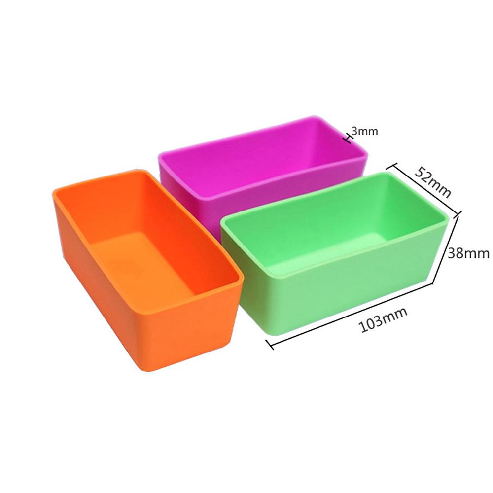 Silicone Lunch Box Microwaveable Household Square Salad Dressing Compartment Artifact Lunch Box for Kids