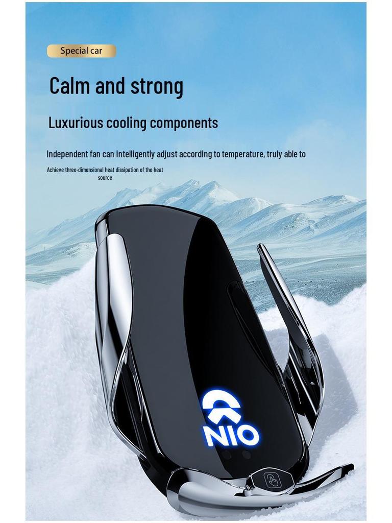 NIO ES6/ES8 Magnetic Wireless Fast Charging Car Phone Holder with Smart Sensor for Air Vent
