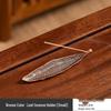Fisherman Fishing Line Incense Holder: Indoor Tea Ceremony Ornament, Alloy Incense Burner Base.