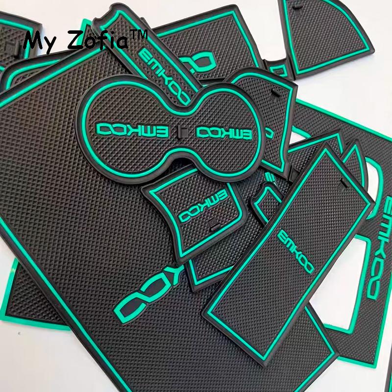 For GAC Trumpchi EMKOO 2023 2024 2025 Gate Slot Cup pad Door Groove Mat Non-slip Protective Interior Rubber Coaster Accessories
