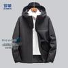 Men's Mid-length Windproof Hooded Workwear Jacket