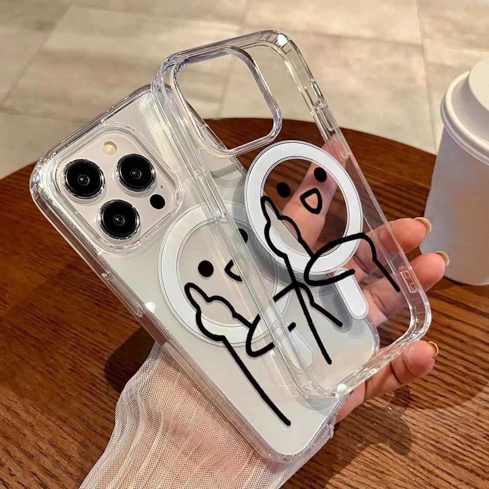 Magnetic Phone Case for iPhone 12 14 16 17 Pro 17 16 15 14 13 12 Pro Max  12 13 14 15  16 High Quality Shockproof Shell Full Protection Cute Style