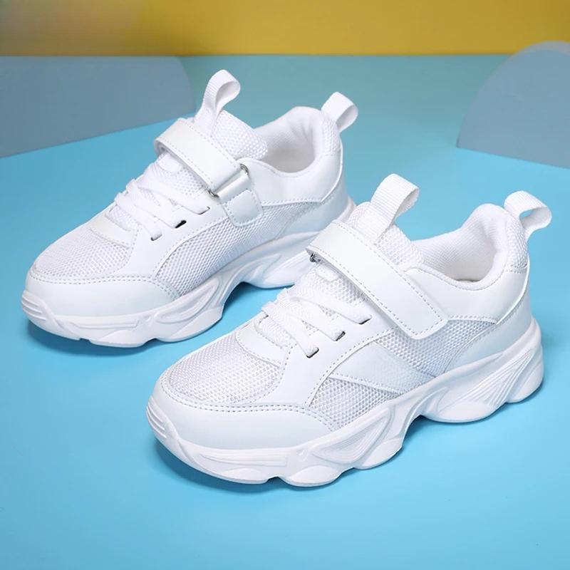 Children's Fashion Sports Shoes Breathable Student Black School Walking Shoes Anti-skid Boys& Girls Casual Running Sneaker