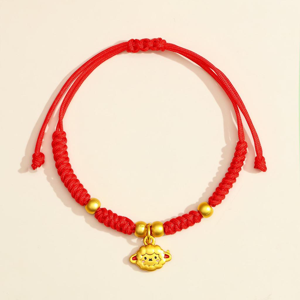 2026 Anul Zodiacal al Calului Brățară Roșie: Sfoară împletită handmade Ben Ming Nian pentru noroc
