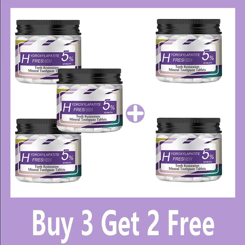 Whitening Toothpaste Tablets Brightening Teeth Cleaning Remove Plaque Stain Fresh Breath Oral Hygiene Care Solid Mint Toothpaste