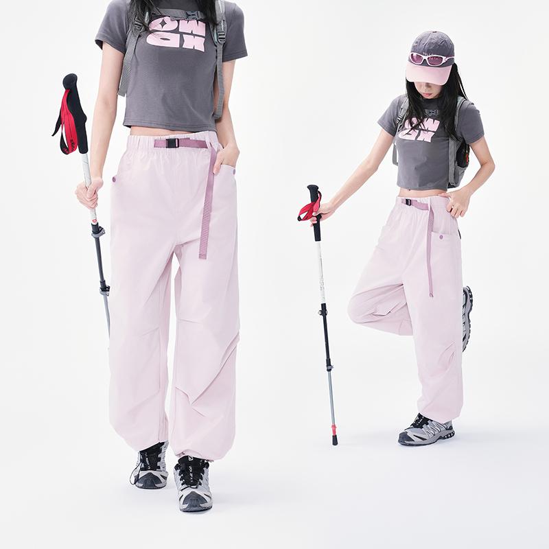 Women's Pants, American Straight Leg Work Pants, Loose Paratrooper Pants, Hong Kong Style Functional Casual Pants