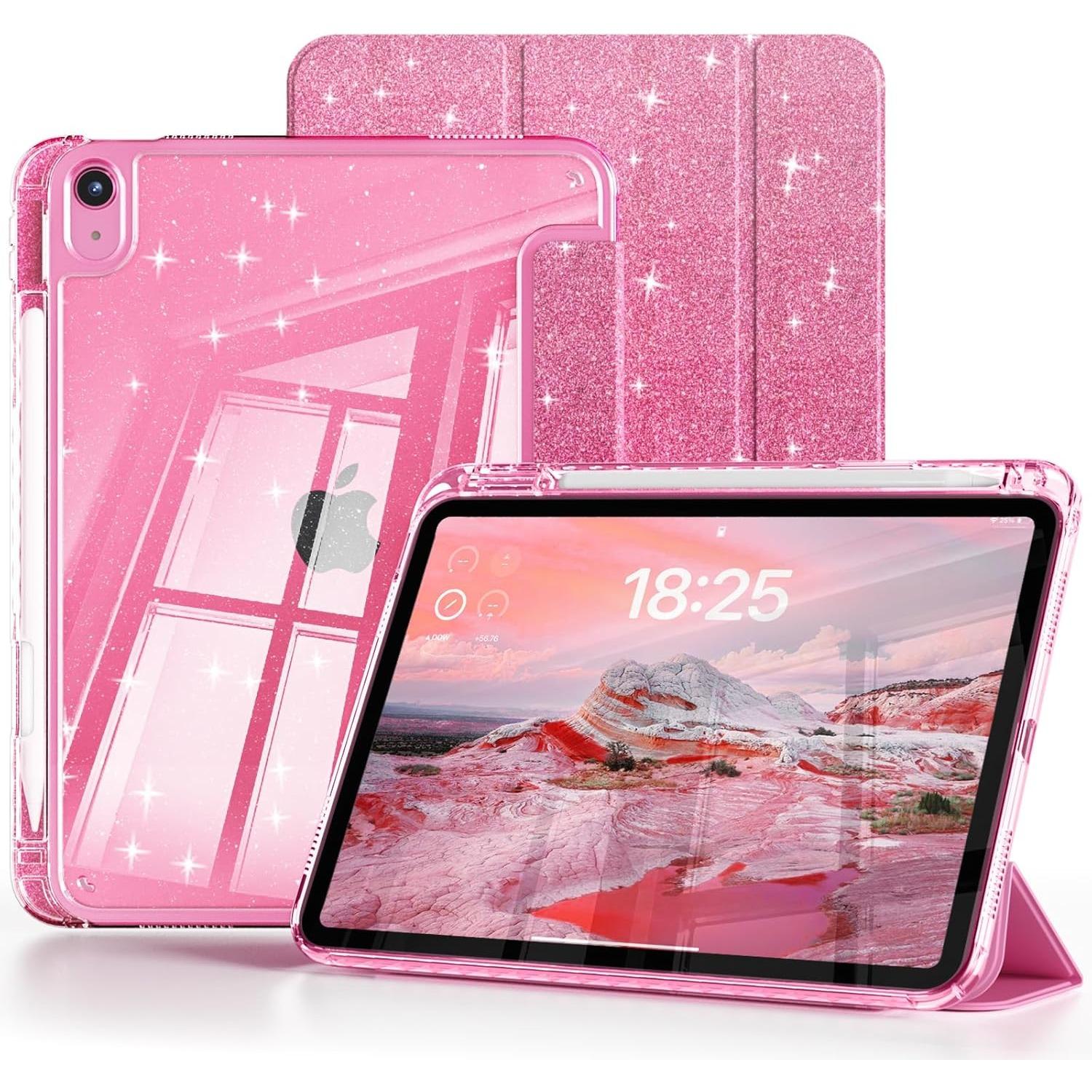 Glitterende Sprankelende Hoes voor iPad (A16)11e 11 A3354 A3355 A3356 Smart Cover iPad 11 10e 10.9  A2696 A2757 A2777 Hoesje Ipad 10th 10.9 2022