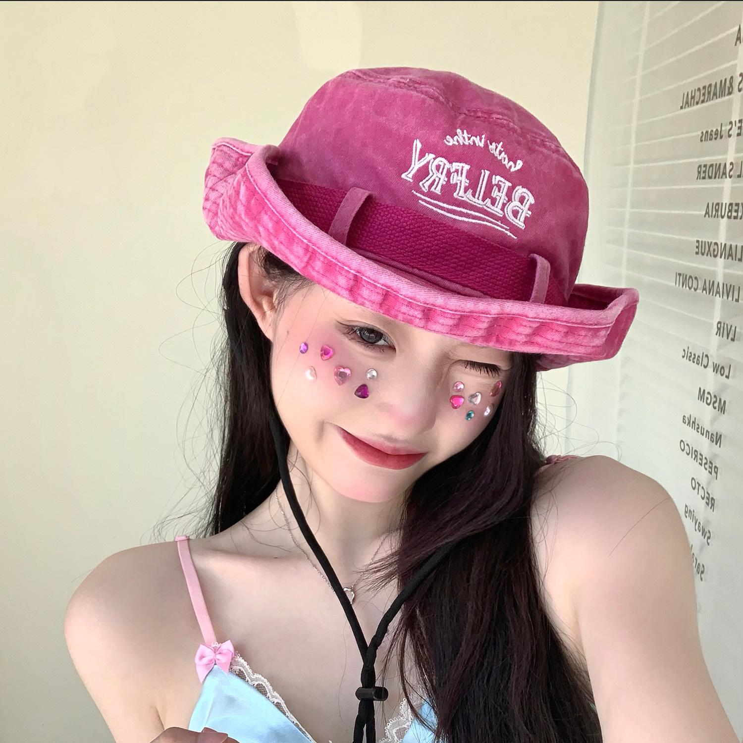

Рыбацкая шляпа, женская летняя уличная альпинистская шляпа от солнца, защита от солнца, милая, крутая, горячая девушка, ковбойская шляпа в стиле вестерн