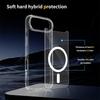 For iPhone 17 Air Magnetic Case 2.0mm Scratch Resistant TPU+PC Clear Phone Cover