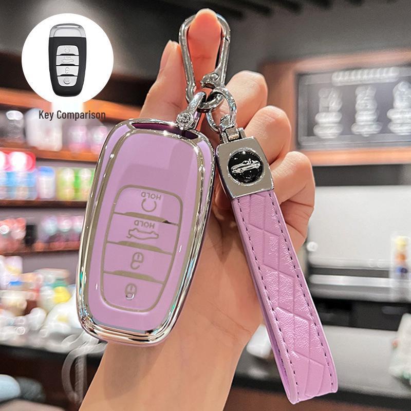 High-End Key Cover for Hongqi Models: HS3, HS5, HS7, H5, H6, H9, EQM5, HQ9