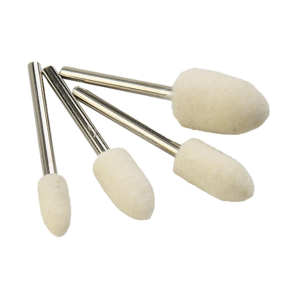 Glass Grinding heads Polisher Rotary tools Wool Buffing Wheels Mandrel