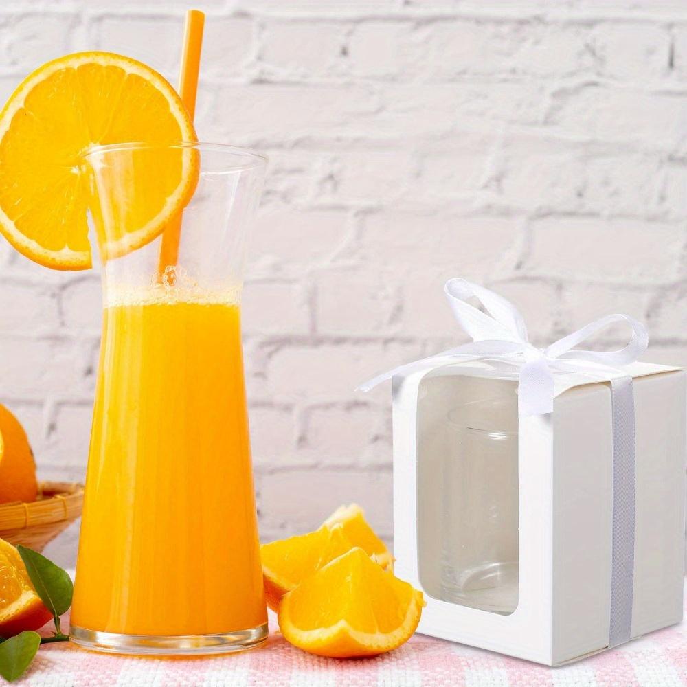 14 piezas Cajas de Regalo de Papel Blanco con Ventana Transparente y Cinta Blanca Caja de Regalo para Copa de Vino Caja de Exhibición para Cristalería Cajas de Detalles para Boda Cumpleaños