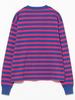 Beams Boy Women's Basic Striped Long Sleeve L/S Tee, Blue/Pink, Free Size