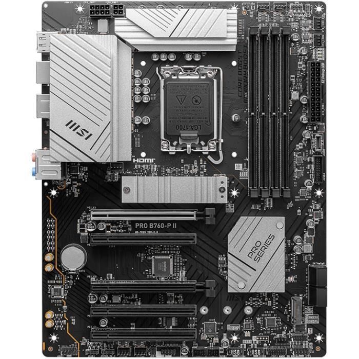 Carte mère - MSI - PRO B760-P II carte mère Intel B760 LGA 1700 ATX