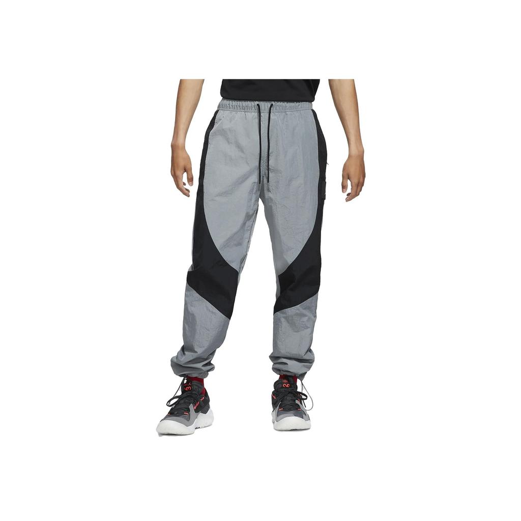 Jordan Flight Color-Block Breathable Drawstring Sports Pants Men Bottoms Grey CV3175-084