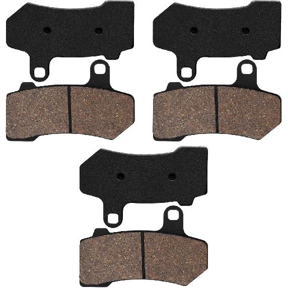 

Cyleto Brake Pads for Harley Davidson Touring FLHTC Electra Glide Classic 2008-2012 / FLHTCU Ultra Classic Electra Glide 2008-2017 Front and Rear