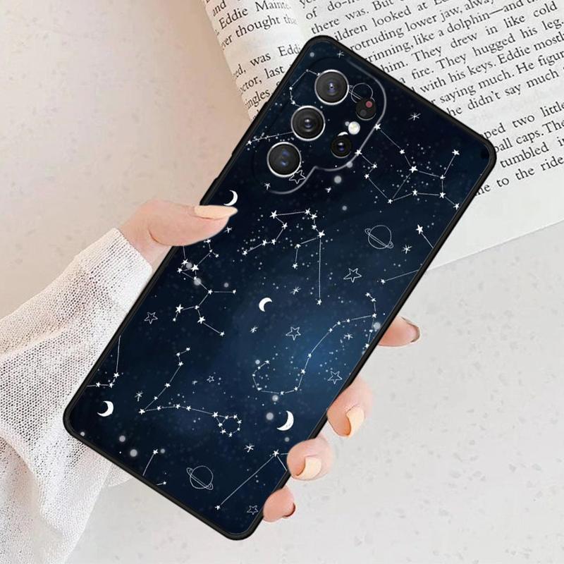 Zodiac Signs constellations Phone Case For Samsung Galaxy S25 S23 S30 S8 S21 S20 FE S24 S22 Note 10 20 S8 Plus lite Ultra