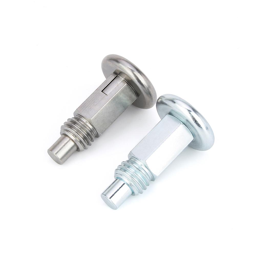Carbon Steel With Zinc-plated Threaded Indexing Locating Pins Stailless Steel Self-locking/Return Type Index Screw/Bolt