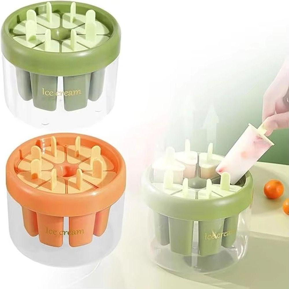 Homemade Ice Pops Mold Clear Base Ice Cube Tray Durable Ice Cream Makers  For Home