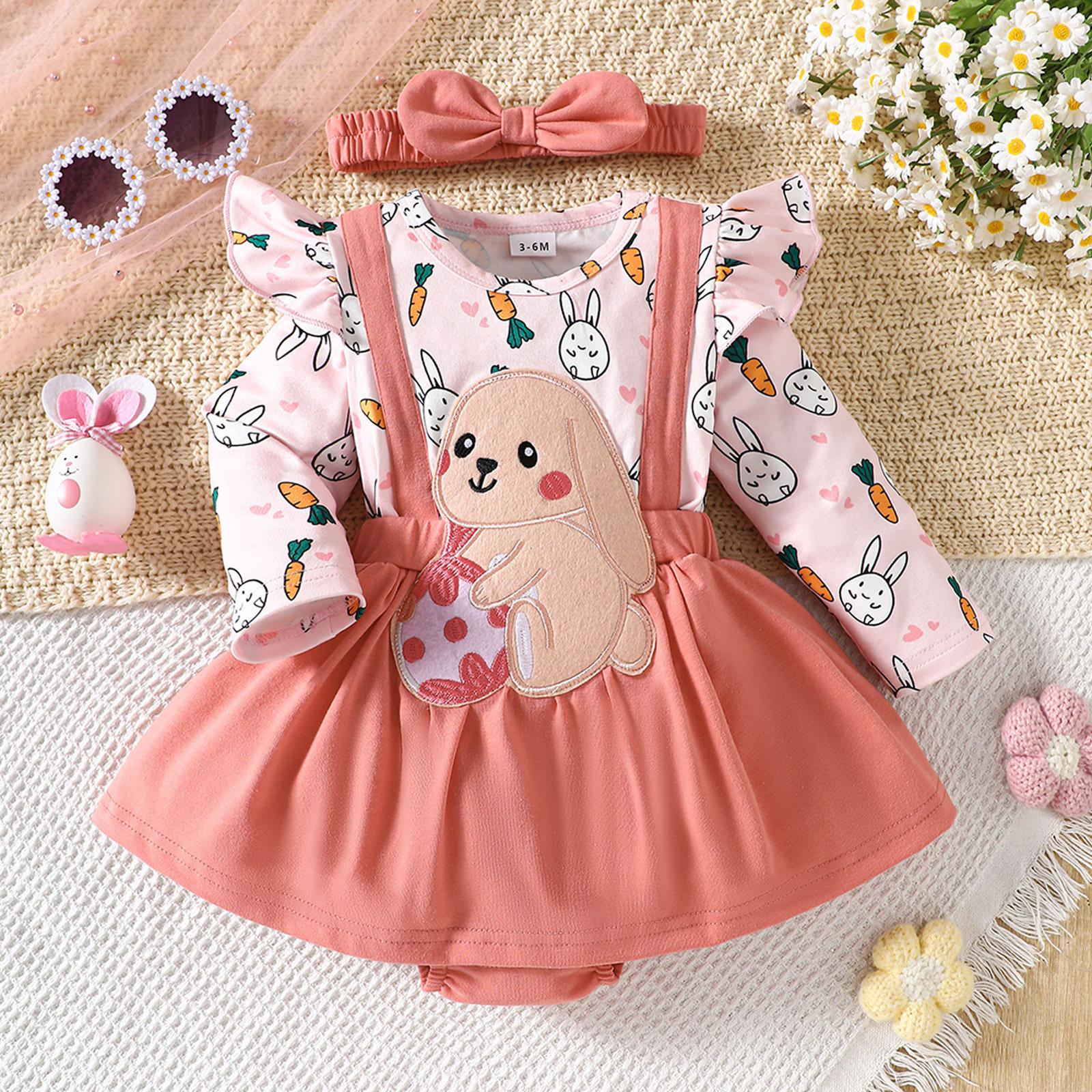 

Детский мультяшный ромпер для девочек 3 розовый