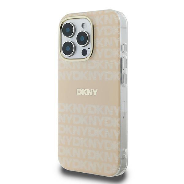 Dkny Dkhmp16Xhrhsep Iphone 16 Pro Max    6.9 Różowy/Pink Hardcase Repeat Texture Pattern With Stripe Magsafe