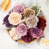 Artificial Flowers Resembling Silk Peonies, Peony Blooms, Decorative for Hats And Clothing, Suitable for Home And Outdoor Garden Decor, Perfect for Li