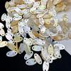 20Pcs, Natural Shell Pendant Connector, Handmade Oval Charms Connectors for Jewelry Making DIY Necklace Accessories