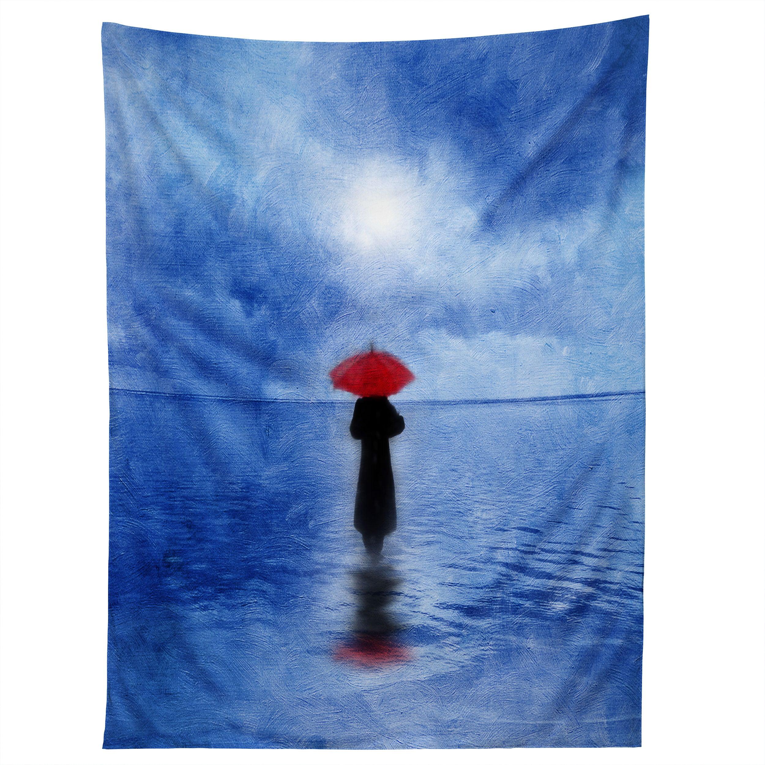 WAITING IN THE SEA tapestry 75x100