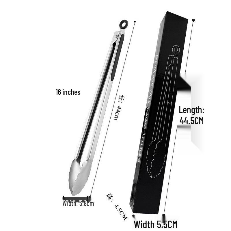 Stainless Steel Multi-Functional Kitchen Tongs for BBQ, Roasting & Baking - Free Shipping