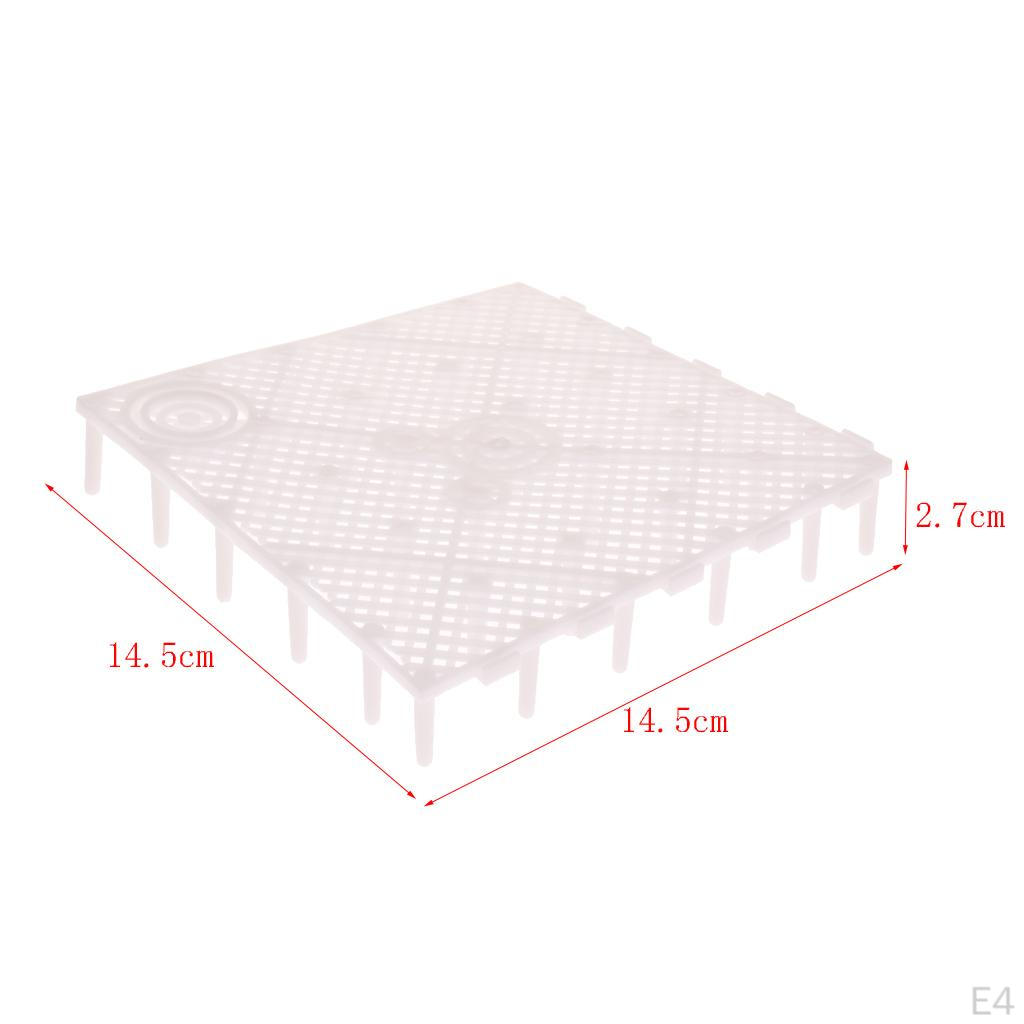 Plastic Aquarium Fish Tank Bottom Filter Board Plate 10 PCS