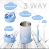 450ml Travel Thermal Mug Stainless Steel Leakproof Thermos Bottle Tea Cup Vacuum Flask Portable Outdoor Insulated Cup with Straw