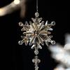 Transparenter Schneeflocken-Eiszapfen Acryl Hängende Schneeflocken-Ornament Heimdeko
