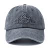 Unisex Letter Embroidery Washed Cotton Baseball Cap Adjustable Vintage Distressed Dad Hats for Women Men Gorras Para Hombres