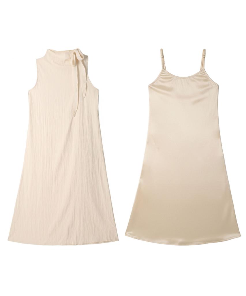 Bikini Bender Gloy Ribbon Long Dress & Slip Set