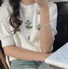 Pink Freshwater Pearl Broken Silver Beaded Bracelets 925 Sterling Silver Charm Heart Shape Women Bracelets Fine Jewelry