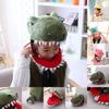 Kuscheliger Plüsch Dinosaurier Kopfbedeckung Hut Weihnachts- Geburtstagsgeschenk für Erwachsene Kinder