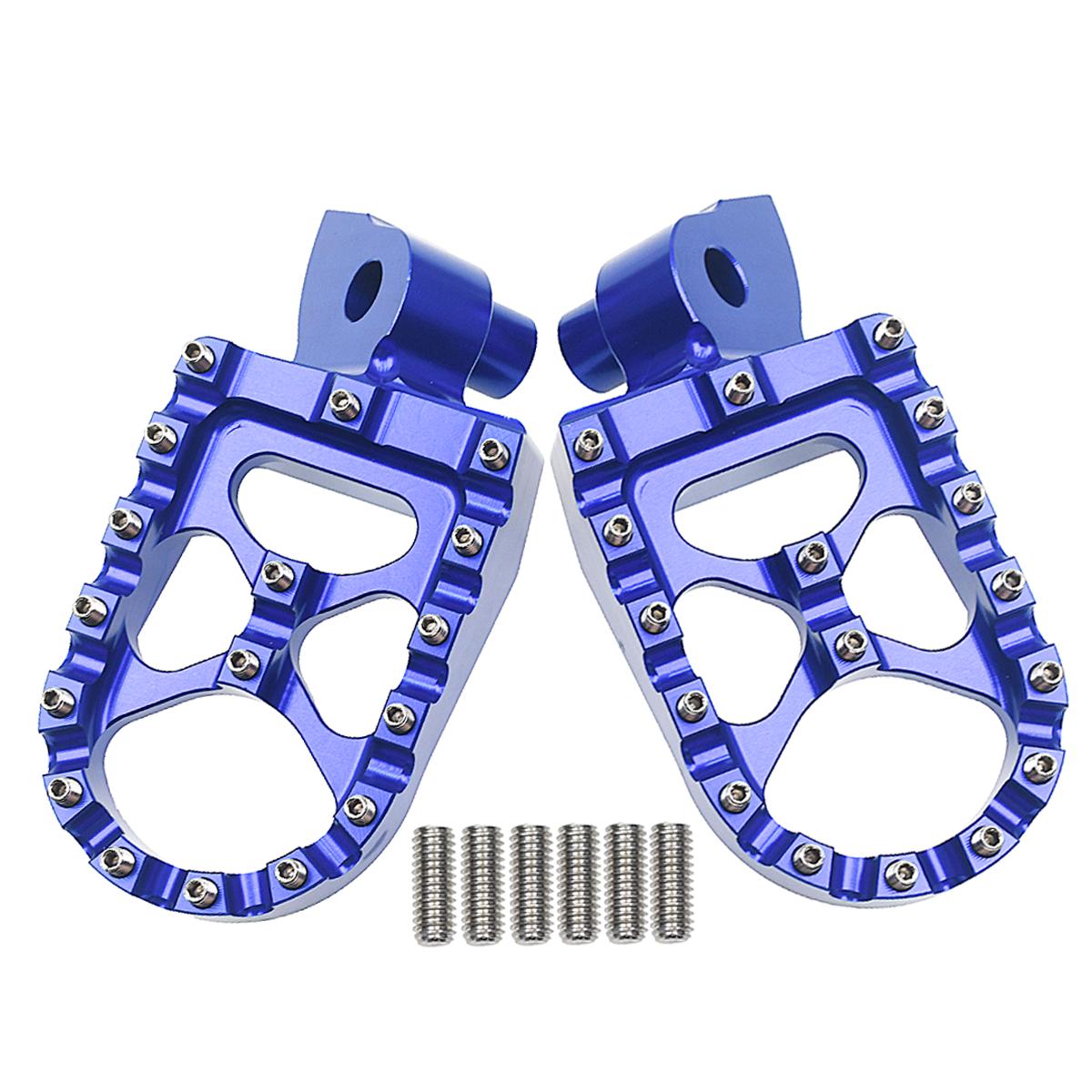 

Motorcycle CNC Foot Pegs Rests Pedals Footpegs For Yamaha YZ65 85 YZ125 YZ250 YZ250F YZ450F YZ125X 250X WR250F WR450F 2001-2023 синий