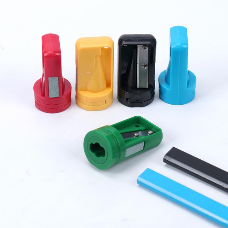 Przenośna i kreatywna plastikowa temperówka w jednolitym kolorze do ośmiokątnego ołówka dla dzieci i studentów