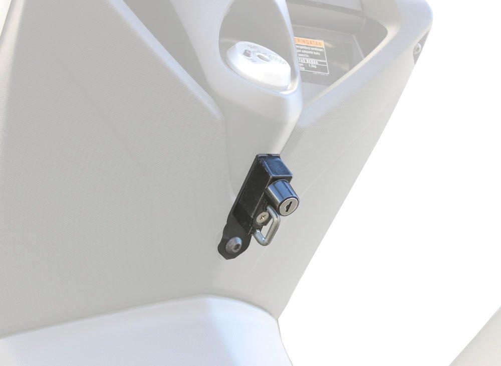 

Kijima Запчасти для мотоциклов Держатель замка для шлема Сталь Противоугонный NMAX Черный 303-1574