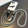 Cordão de Telefone Ajustável com Padrão de Nuvens Auspiciosas Alça Longa Transversal Anti-perda Amarra de Telefone Acessório de Telefone da Moda