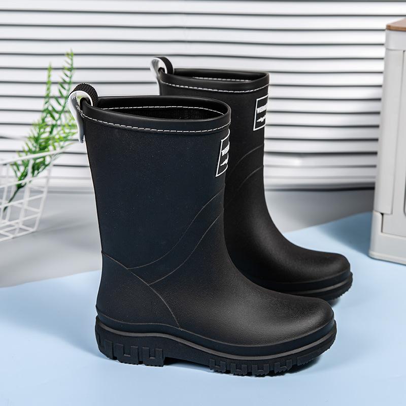 Fashion Versatile Women's Waterproof Rain Shoes with Cotton To Keep Warm, Can Be Worn In All Seasons, Outdoor Rain Boots Fixed Cotton Water Shoes
