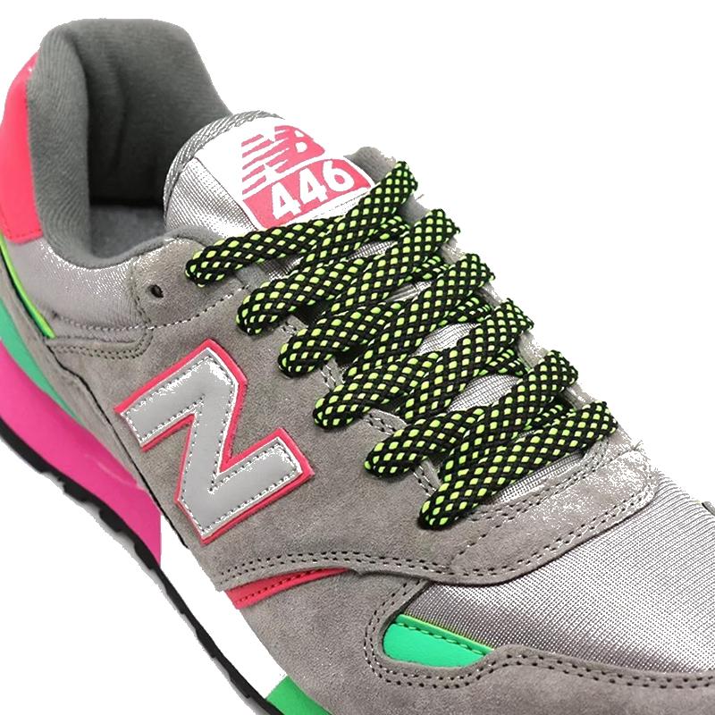 1pair shoelace Fashion Polyester Sneaker Shoe Lace Colors Checkered Double Layer Hollow Flat Shoelaces 100/120/140CM