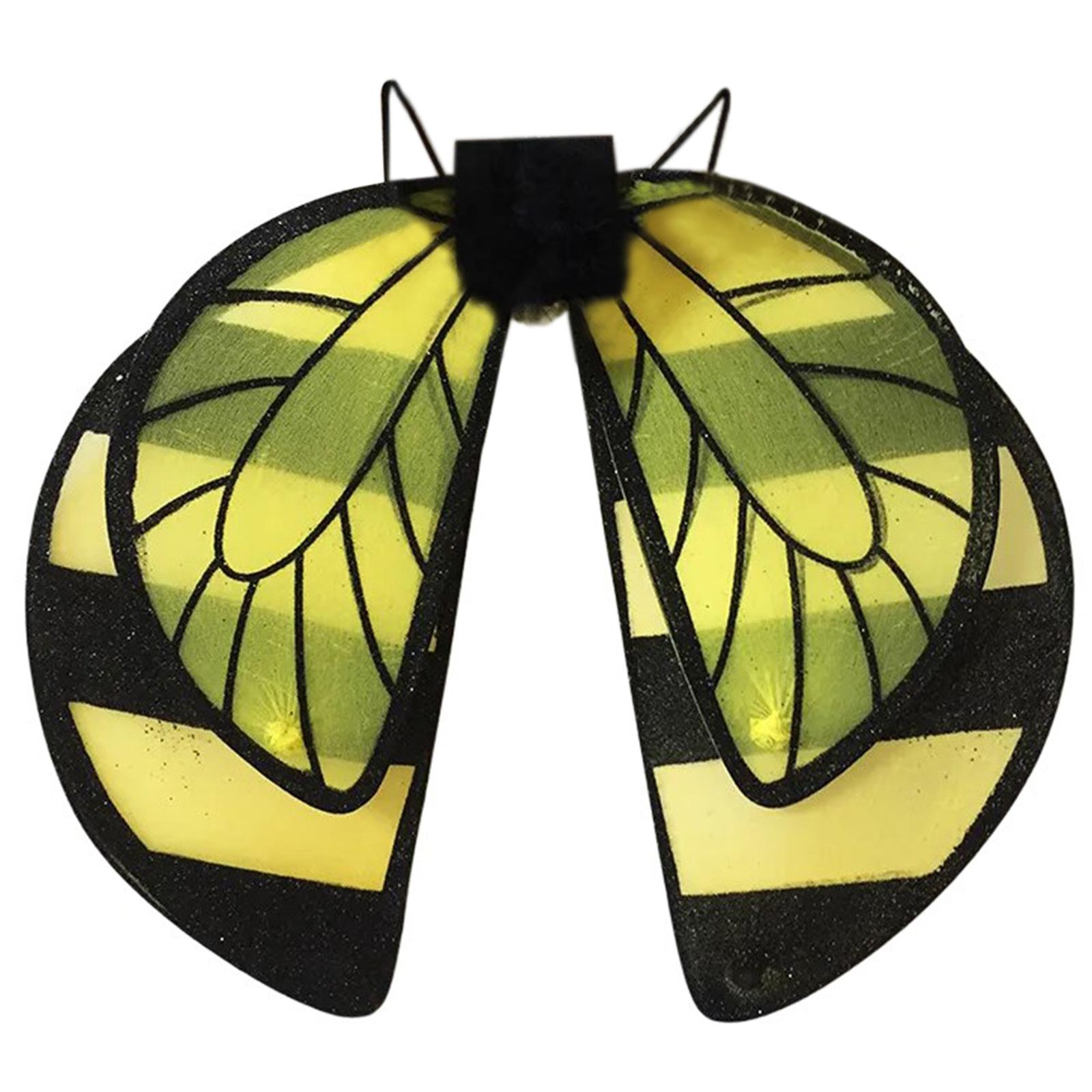 Butterfly Wing Bees Headband Bees Wing Kids Bees Costume Accessories Set for Party