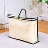 Small Clear PVC Zipper Storage Bag with Handle, Household Bedding/Blanket/Pillow Core Packaging Pouch