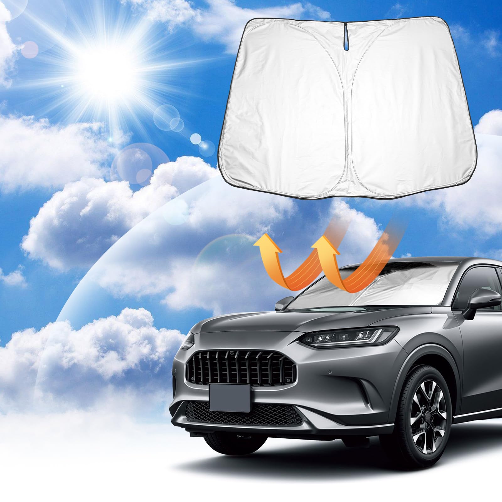 

Coleya Для автомобиля Honda Передний автомобильный солнцезащитный козырек Высокое окно Тонкий солнцезащитный УФ Сон в автомобиле с высокой температурой Легко для салона автомобиля Модель автомобиля Сумка для хранения