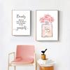 Fashion Luxury Perfume Bottle Canvas Painting Nordic Flower Poster Print Wall Picture Modern Girl Room Decor